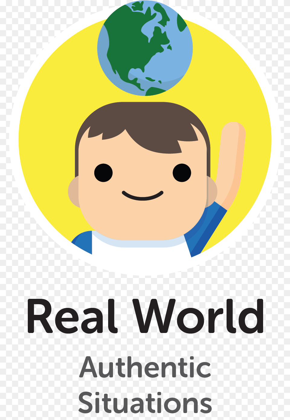Real World Clipart Happy World, Advertisement, Poster, Face, Head Free Png Download