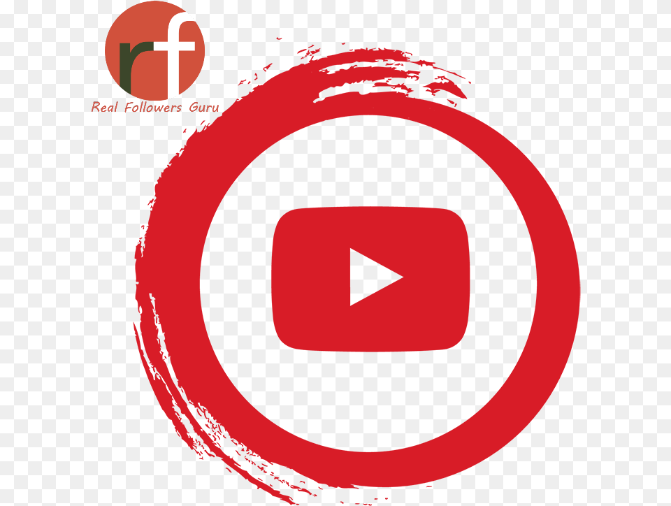 Real Youtube Subscribers Realfollowrsguru Youtube Logo Transparent Background, Disk Free Png
