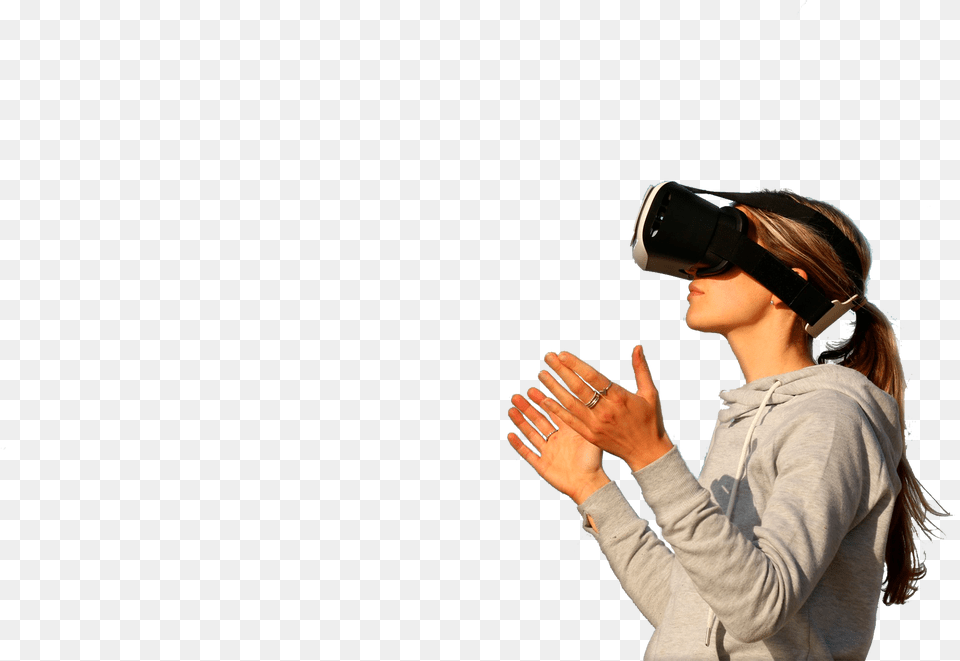Realidad Virtual Chica Realidad Virtual Transparente, Body Part, Finger, Hand, Person Free Png