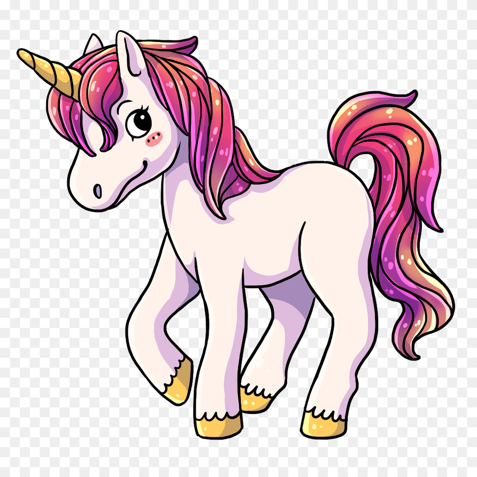 Realistic Clipart Unicorn, Book, Comics, Publication, Animal Png Image