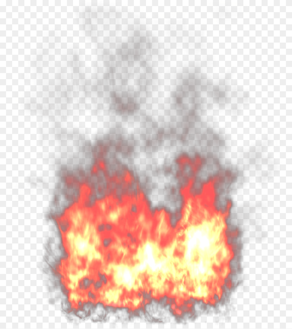 Realistic Fire Transparent Background, Flame, Bonfire Free Png Download