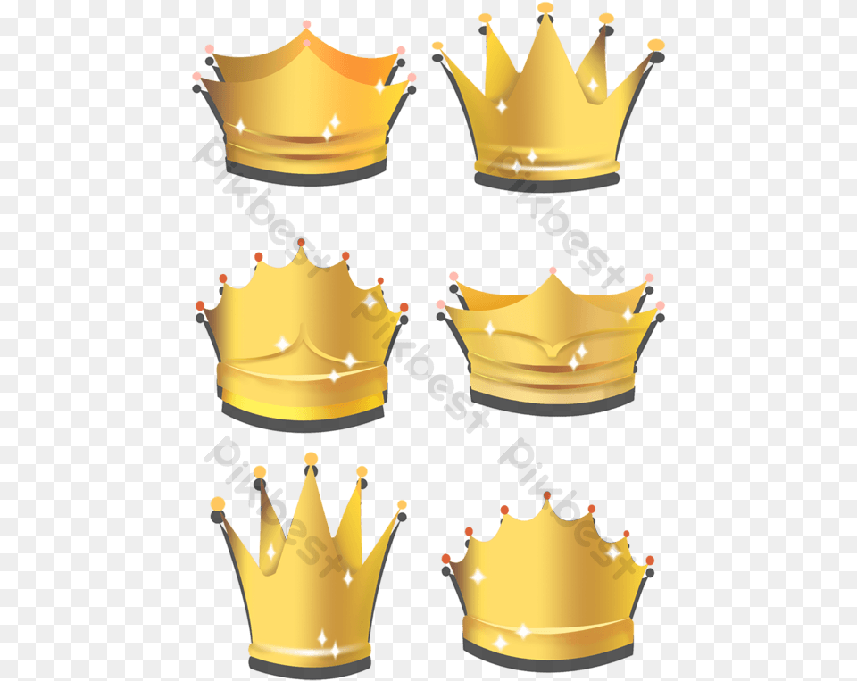 Realistic Golden Crown Icon Solid, Accessories, Jewelry Free Transparent Png