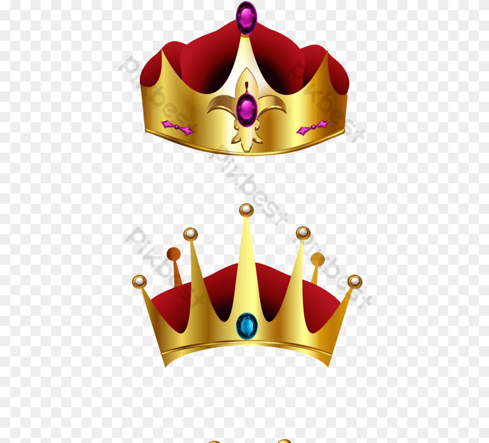 Realistic Metal Effect Crown Icon Tiara Accessories, Jewelry, Chandelier, Lamp Free Transparent Png