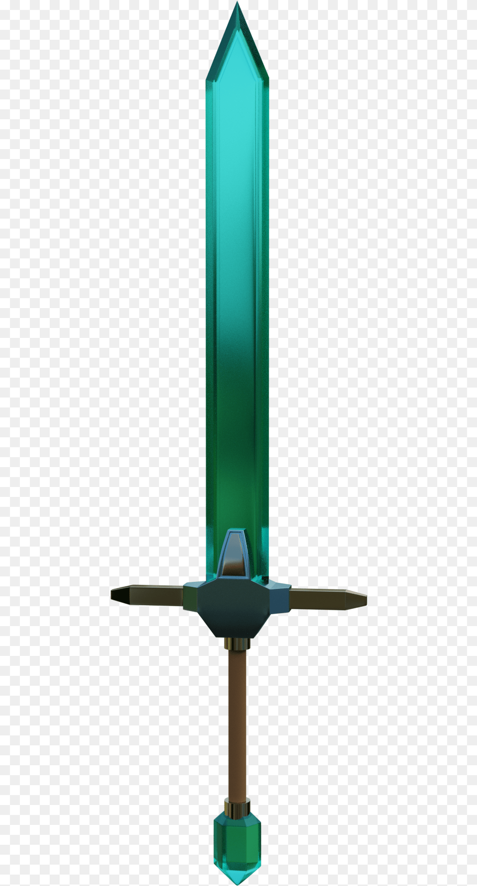 Realistic Minecraft Diamond Sword, Weapon, Accessories, Gemstone, Jewelry Free Png Download