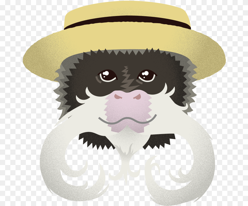 Realistic Mustache Green Yellow Red Stickers, Hat, Clothing, Mammal, Animal Free Png