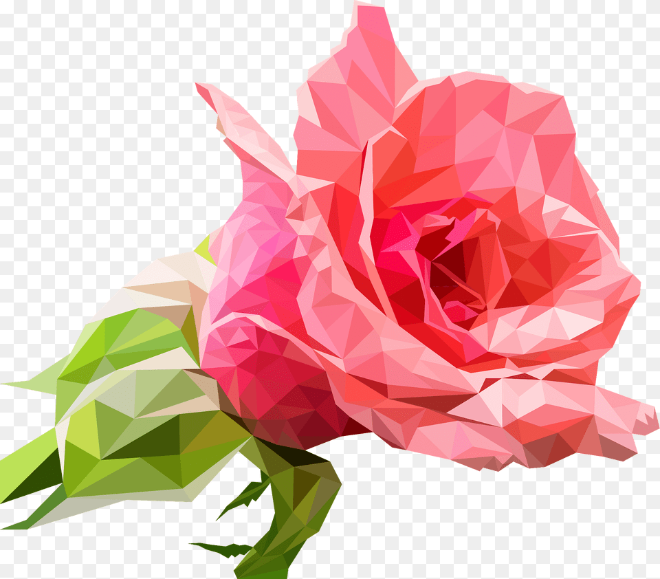 Realistic Pink Rose Clipart, Flower, Plant, Person, Art Free Png Download