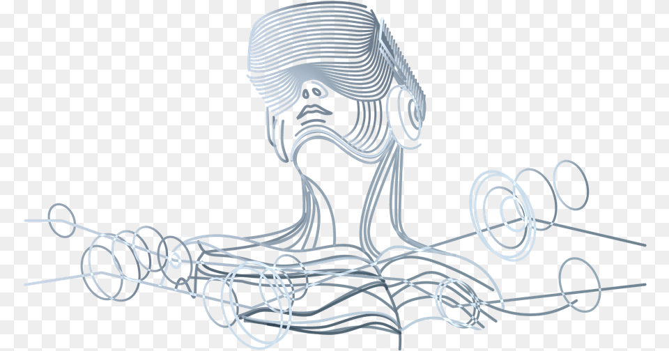 Reality Headset Virtual Sketch, Person, Art, Head, Face Free Transparent Png