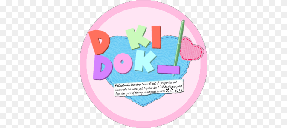 Really Creative And Original Joke Doki Doki Logo, Birthday Cake, Cake, Cream, Dessert Free Png Download