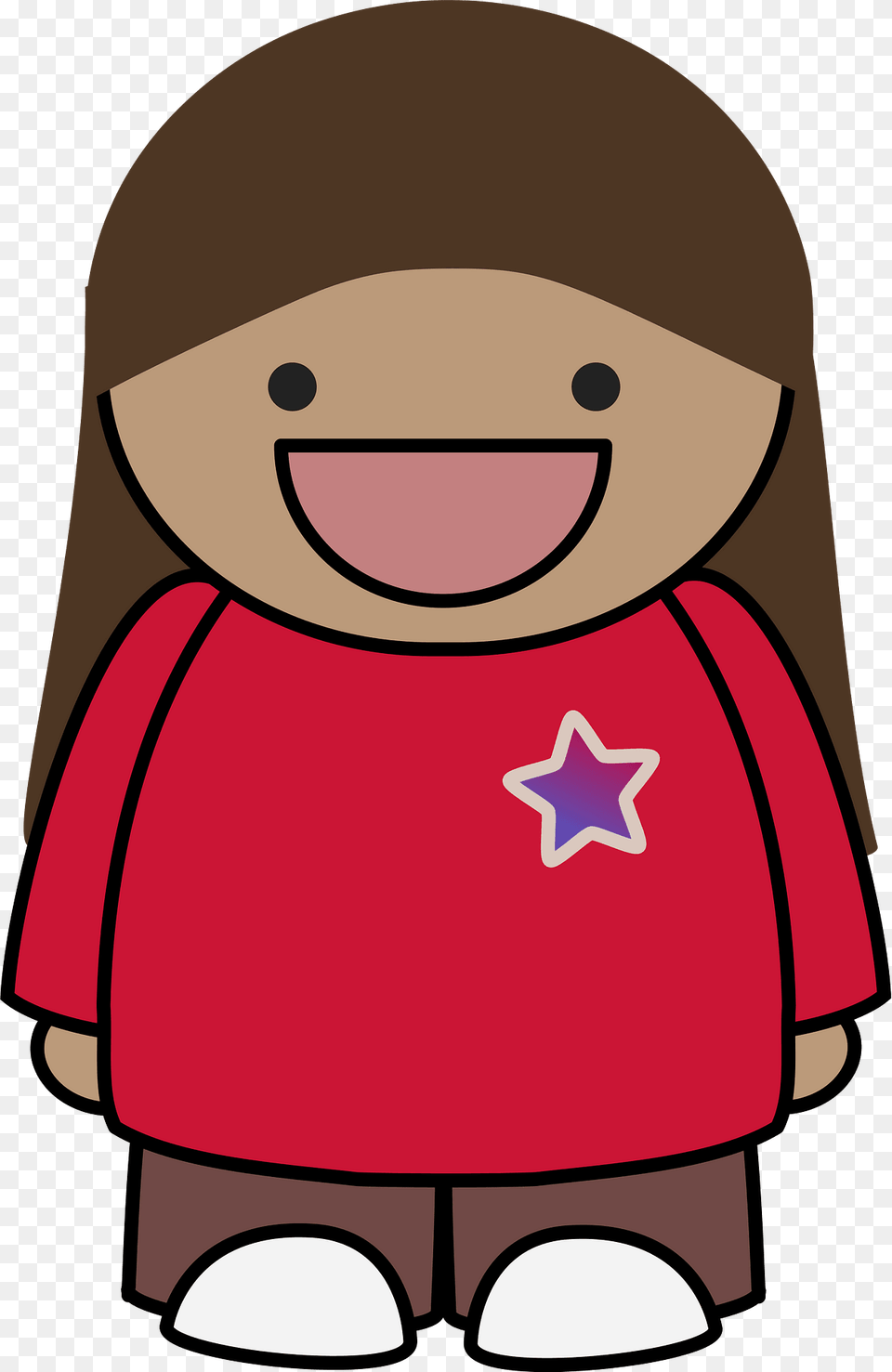 Really Happy Girl Clipart, Cape, Clothing, Baby, Person Free Png Download