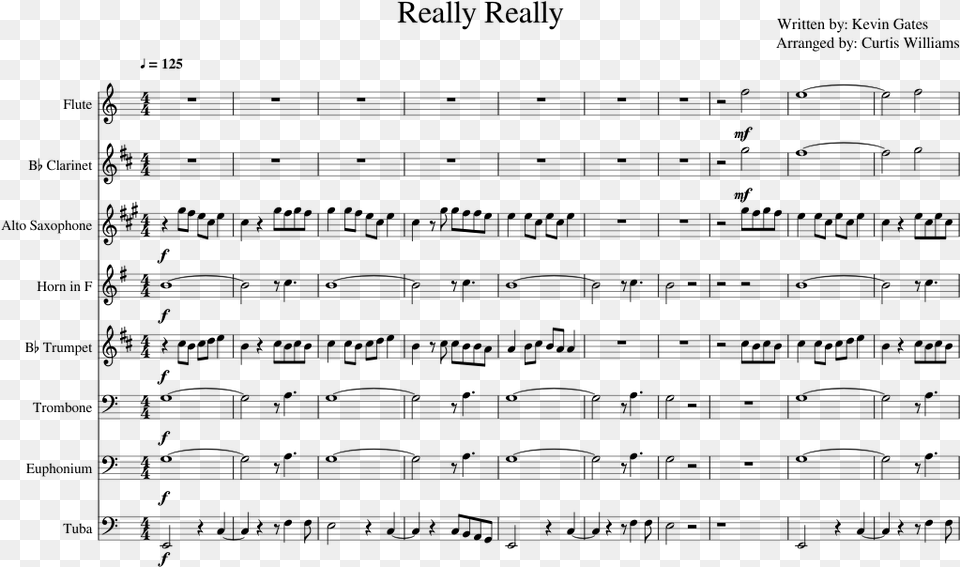 Really Really Sheet Music Composed By Written By Jump Van Halen Musescore, Gray Png