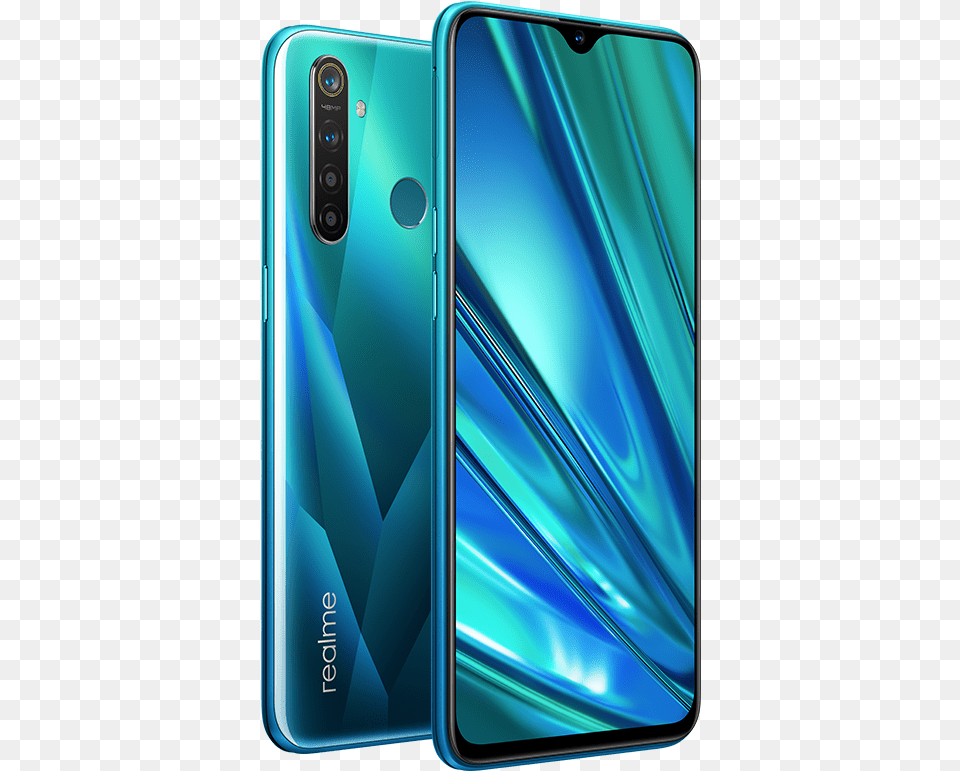 Realme 5 Pro Green, Electronics, Mobile Phone, Phone, Iphone Png Image