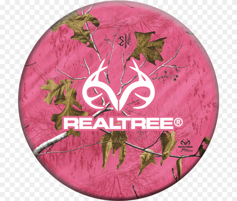 Realtree Xtra Paradise Pink Background Of Hunting Iphone, Leaf, Plant, Plate, Logo Png Image