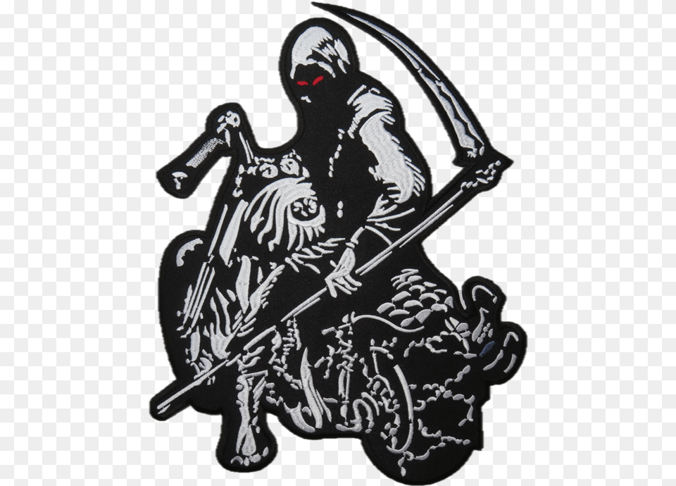 Reaper Biker Patch Png