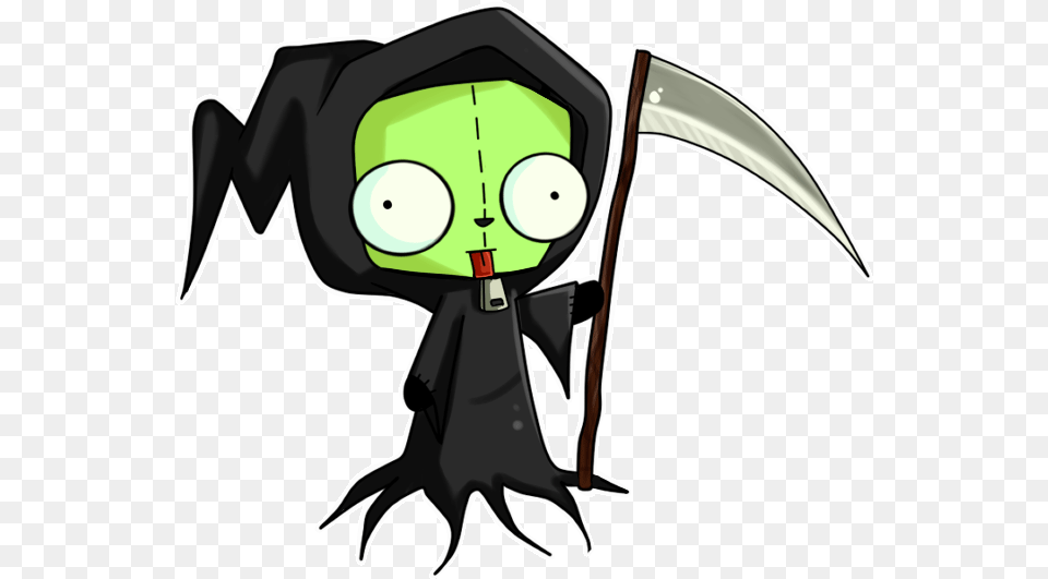 Reaper Clipart Background Invader Zim Gir Grim Reaper, Electronics, Hardware, People, Person Png Image