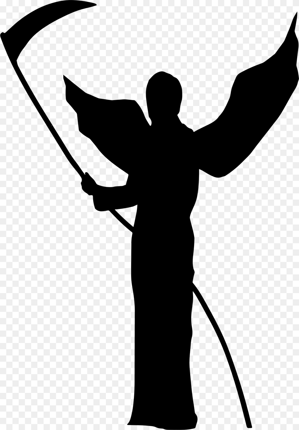 Reaper Clipart Silhouette, Gray Png Image