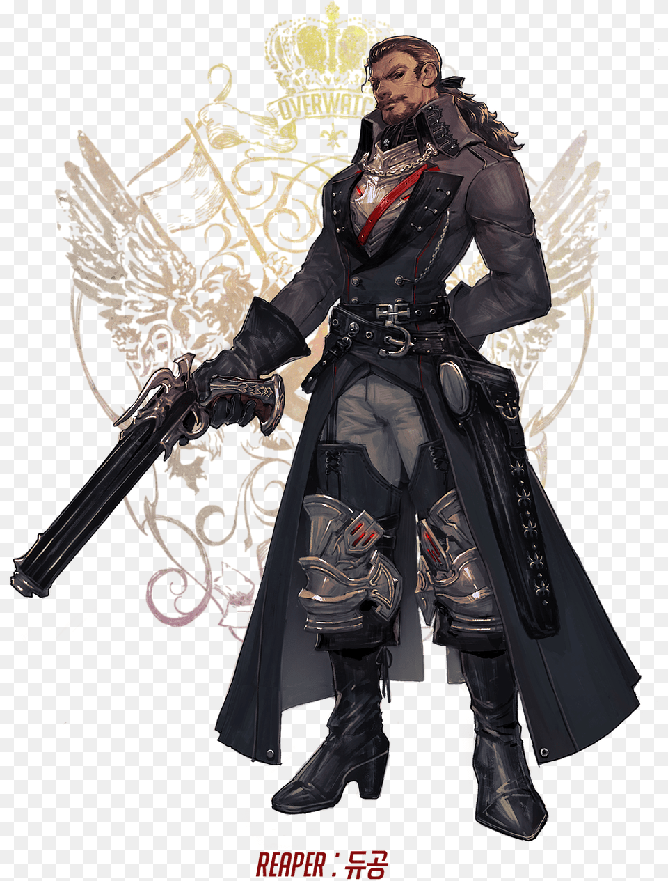 Reaper Final Fantasy Overwatch As Final Fantasy Characters, Adult, Person, Man, Male Free Png