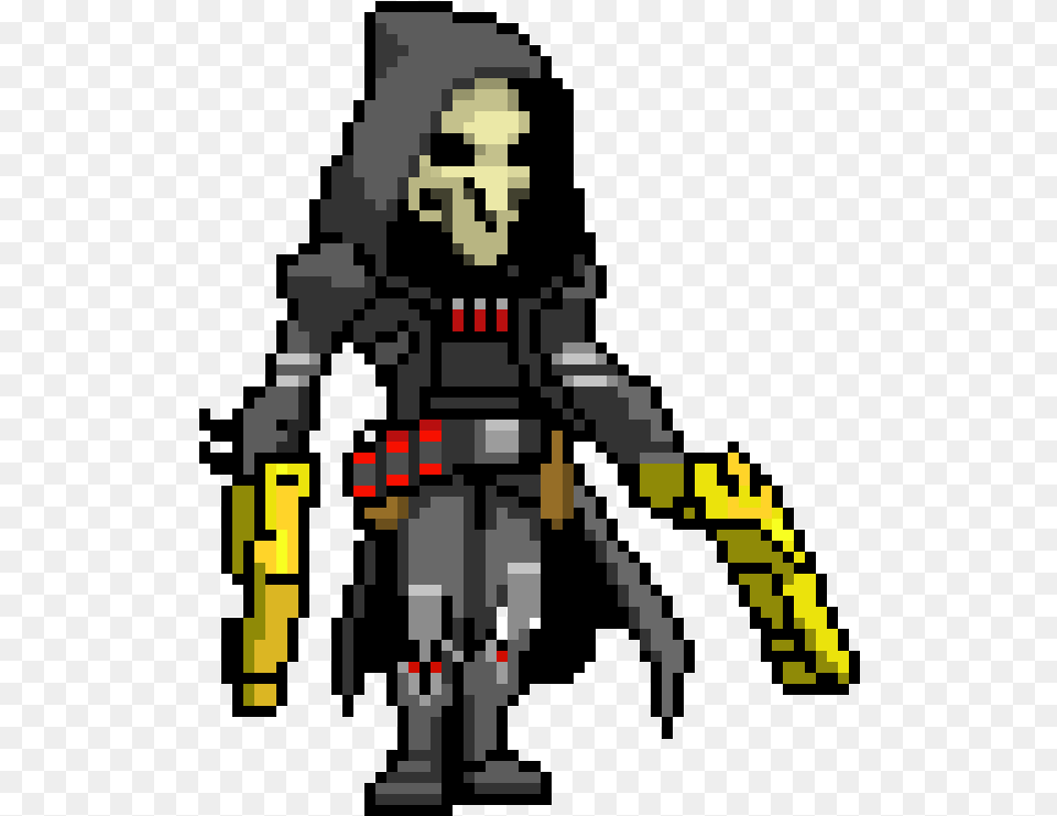 Reaper From Overwatch Overwatch Pixel Spray Grid Png Image