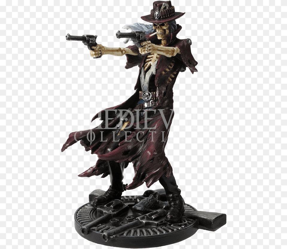 Reaper Gunslinger Statue Reaper Gunslinger, Figurine, Adult, Female, Person Free Png Download