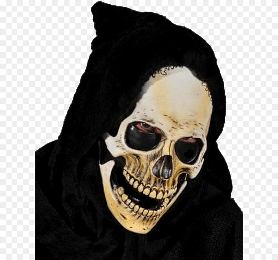 Reaper Mask With Hood, Face, Head, Person, Adult Free Png