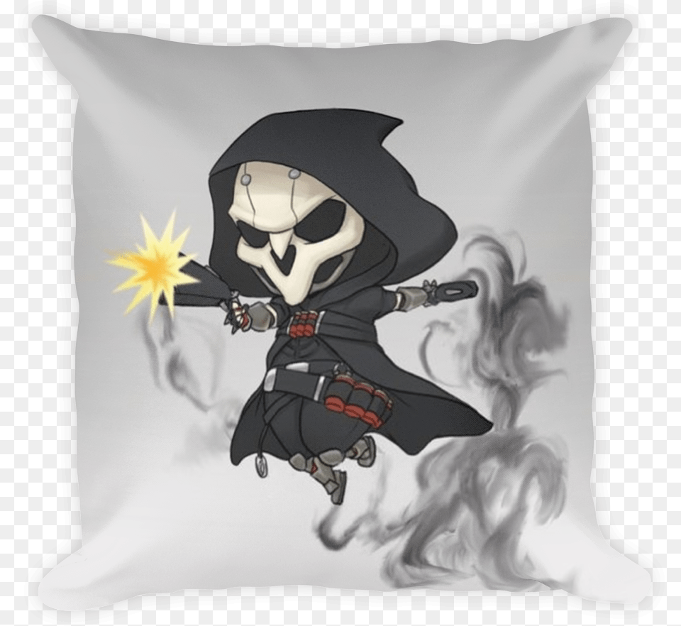 Reaper Overwatch Chibi Cute Overwatch Reaper Fan Art, Cushion, Home Decor, Person, Pirate Free Png Download