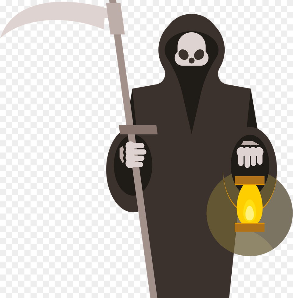 Reaper With Scythe Clipart, Clothing, Coat, Person Free Transparent Png
