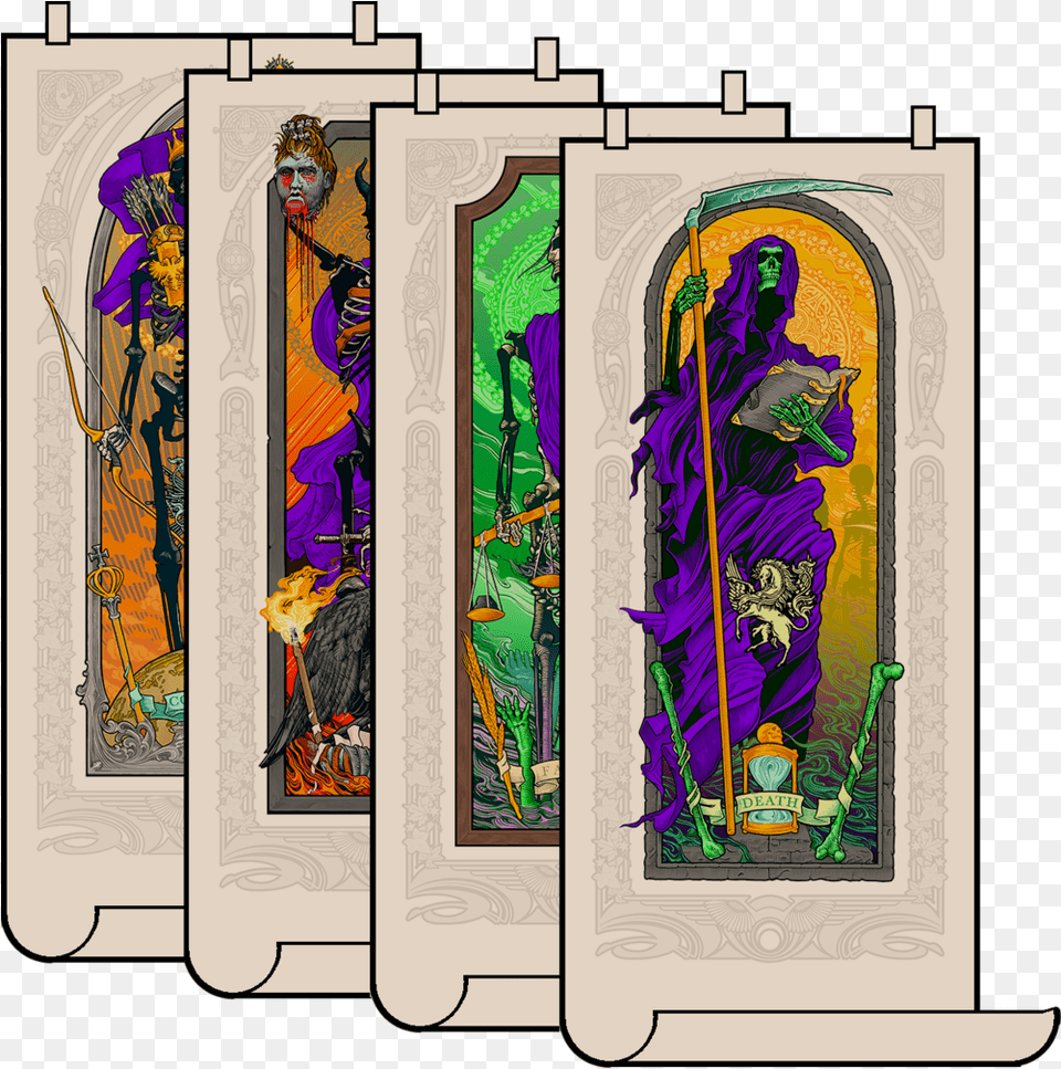 Reapers Of The Apocalypse Print Set Visual Arts, Art, Adult, Wedding, Person Free Transparent Png