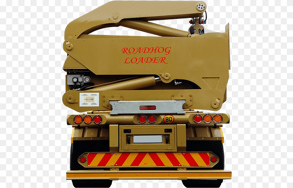 Rear Of Container Side Loader Manufactured By Roadhog Machine, Transportation, Vehicle Free Transparent Png