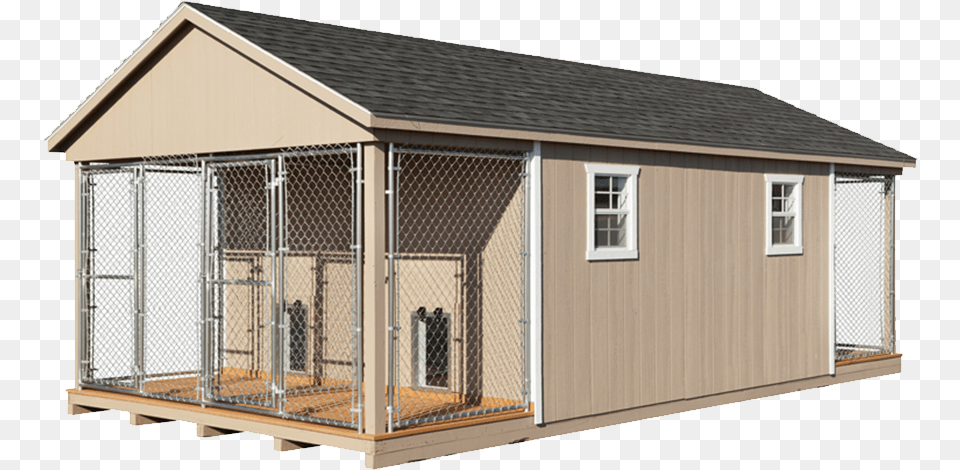 Rear View Of 4 Box Kennel Commercial Dog Kennels Building, Den, Indoors, Dog House, Architecture Png