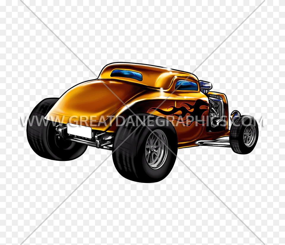 Rear View Tribal Flame Hot Rod Production Ready Artwork For T, Buggy, Transportation, Vehicle, Car Free Transparent Png