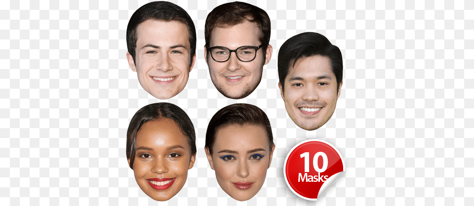 Reasons Why Mask Pack Collage, Accessories, Person, Head, Glasses Free Png Download