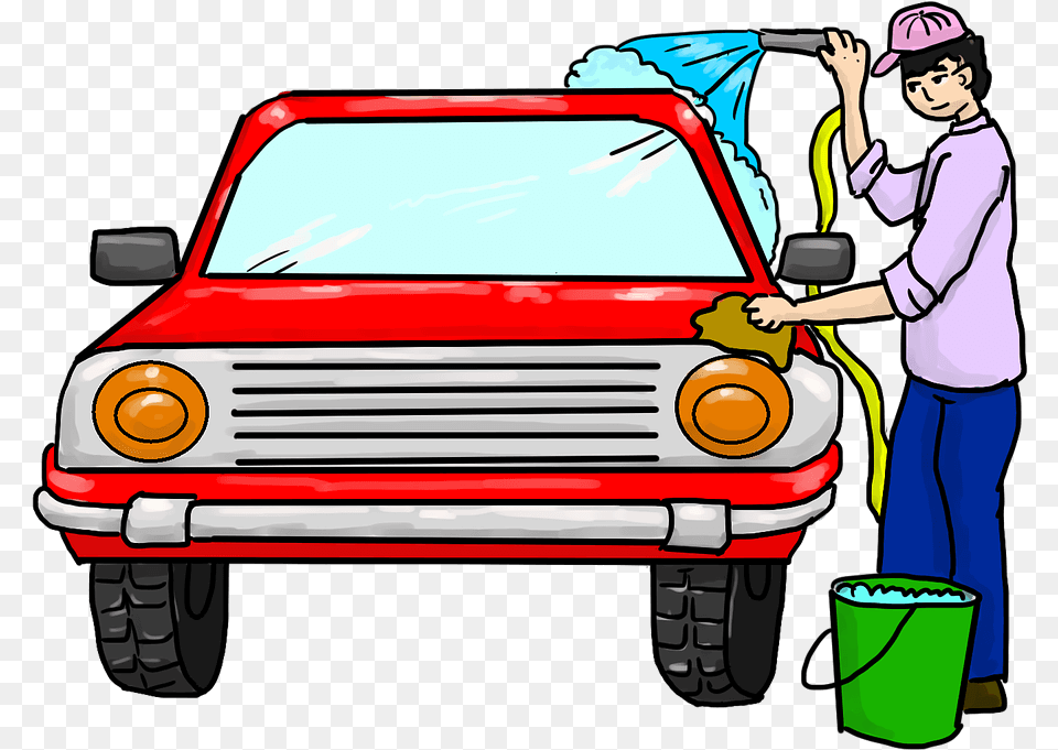 Reasons Why The Car Wash Wash The Car Cartoon, Car Wash, Transportation, Vehicle, Person Png