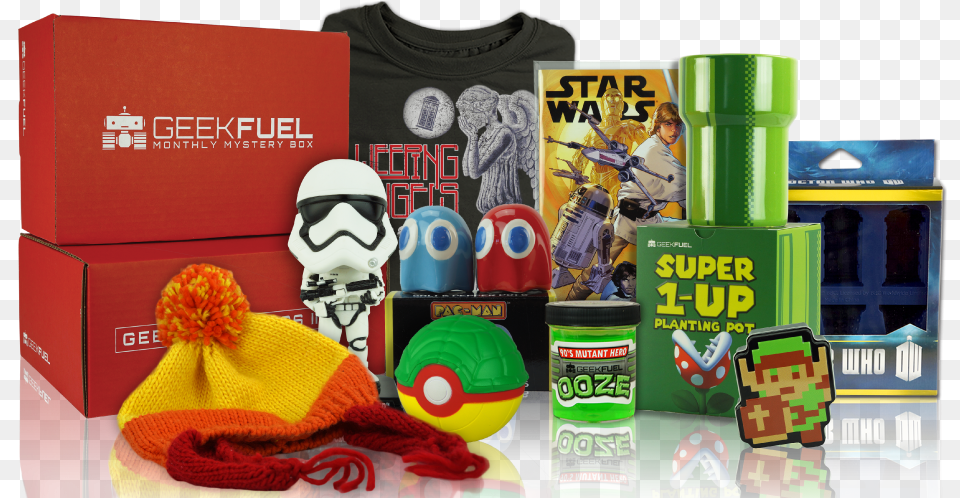 Reasons You Need Geek Fuel In Your Life Geek Fuel What39s In The Box, Hat, Person, Clothing, Man Png