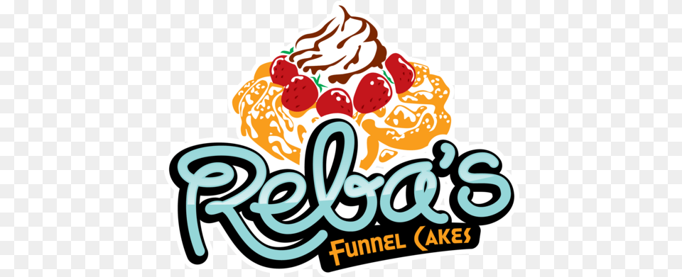 Rebas Funnel Cake Rebasfunnelcake Twitter Funnel Cake Logo Designs, Cream, Dessert, Food, Ice Cream Free Png Download