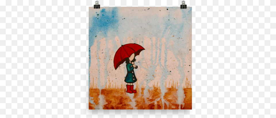 Rebekah Robson Umbrella, Person, Art, Modern Art, Clothing Free Png Download