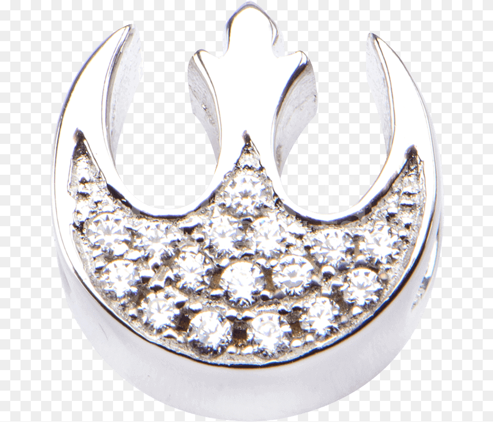 Rebel Alliance Crystal Symbol Slide Charm, Accessories, Jewelry, Diamond, Earring Free Png Download
