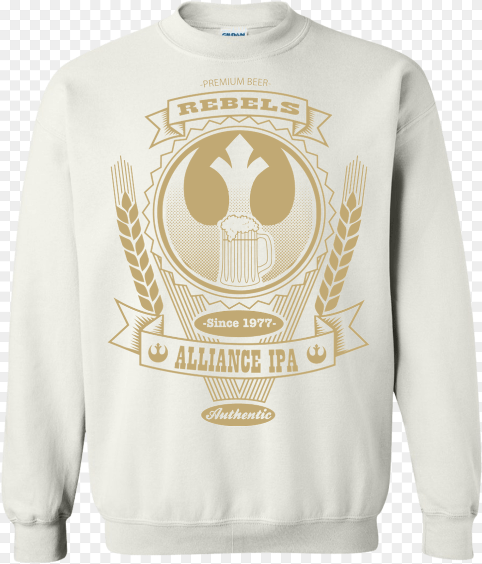Rebel Alliance Ipa Crewneck Sweatshirt Hamilton New York Alexander Hamilton Tshirt, Clothing, Knitwear, Long Sleeve, Sleeve Png
