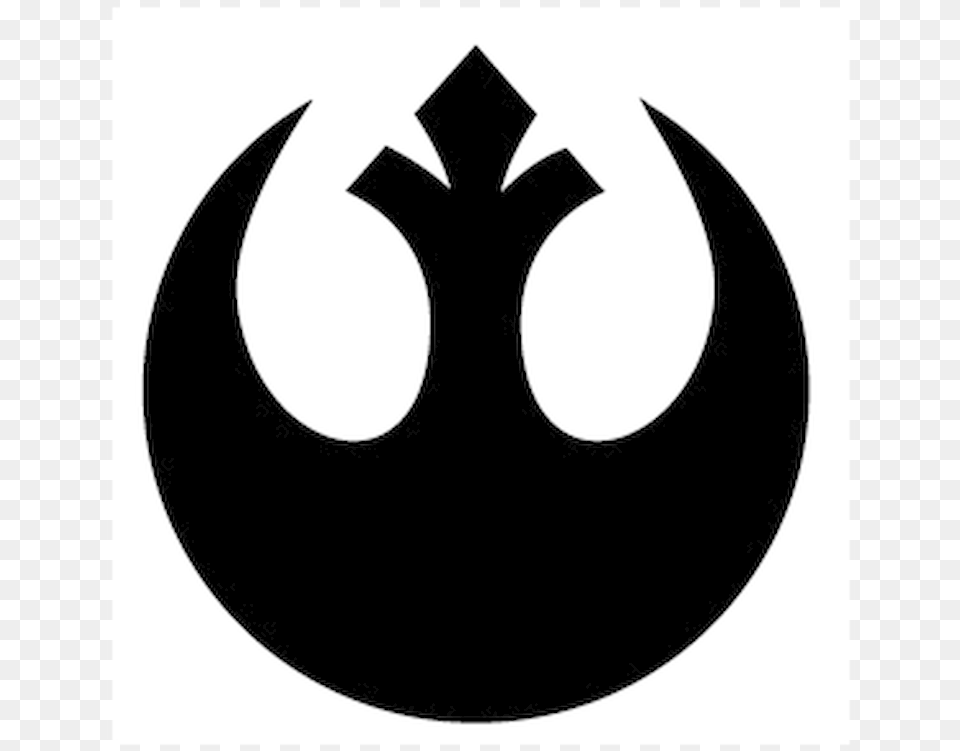 Rebel Alliance Logo Vinyl Decal Stickersize Option Star Wars Rebel Logo Black, Symbol Free Transparent Png