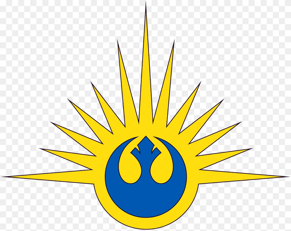 Rebel Alliance Star Wars New Republic Logo, Symbol, Aircraft, Airplane, Transportation Png