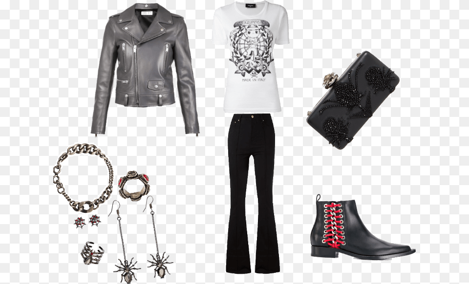 Rebel Babe Motorcycle Boot, Clothing, Coat, Jacket, Accessories Free Png