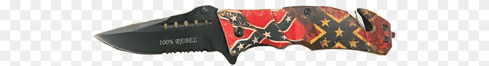 Rebel Confederate Flag Knife Confederate Flag, Blade, Dagger, Weapon Free Png Download