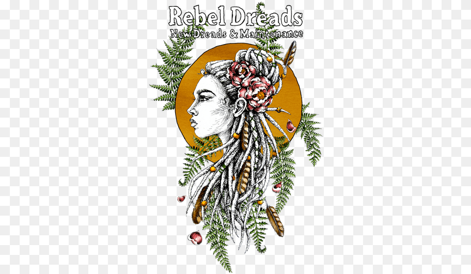 Rebel Dreads Home Illustration, Graphics, Art, Embroidery, Pattern Png