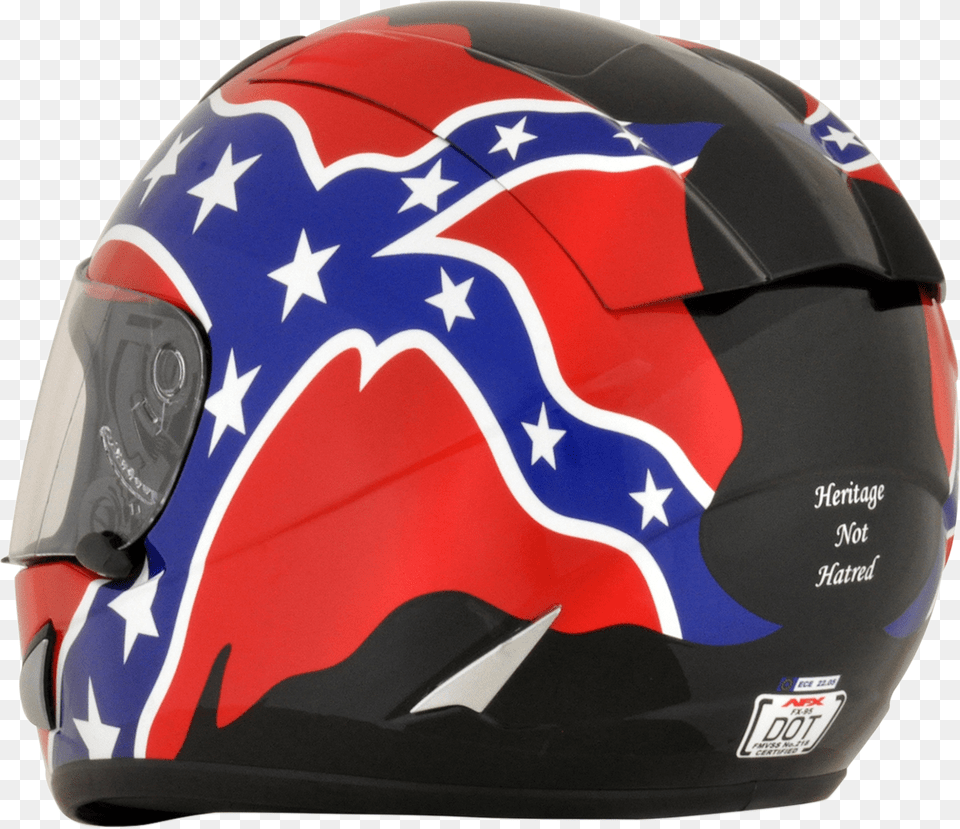 Rebel Flag Racing Helmets, Crash Helmet, Helmet Free Transparent Png