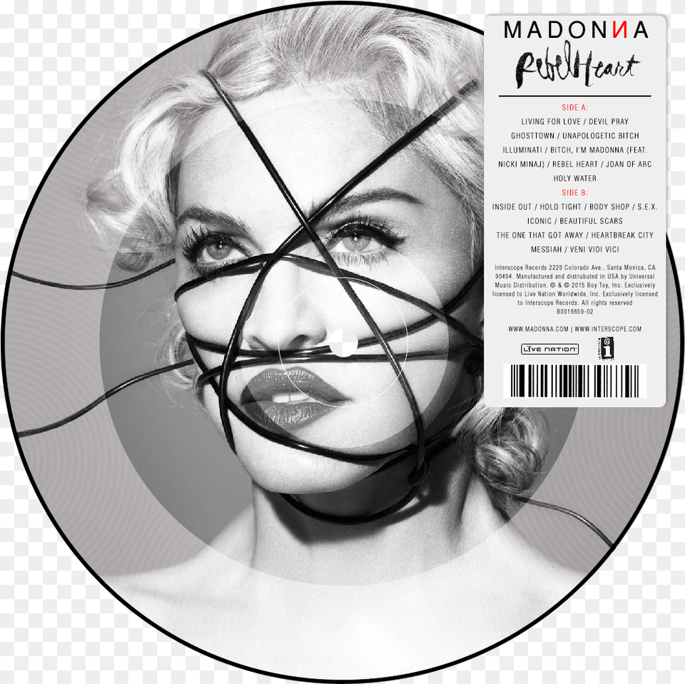 Rebel Heart Madonna 2015 Rebel Heart Cd, Photography, Adult, Person, Female Png