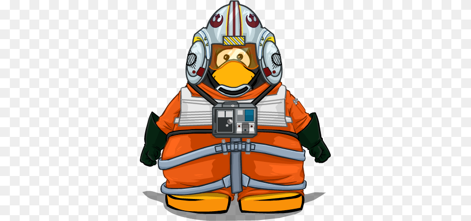 Rebel Pilot Cp Club Penguin Star Wars, Clothing, Lifejacket, Vest, Helmet Png