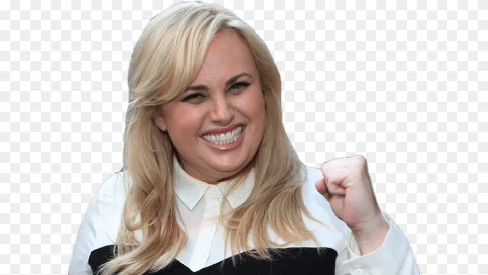 Rebel Wilson Fist Up Rebel Wilson, Adult, Smile, Person, Head Free Transparent Png