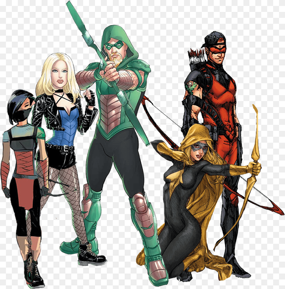 Rebirth Green Arrow Comic, Archer, Archery, Weapon, Bow Free Png