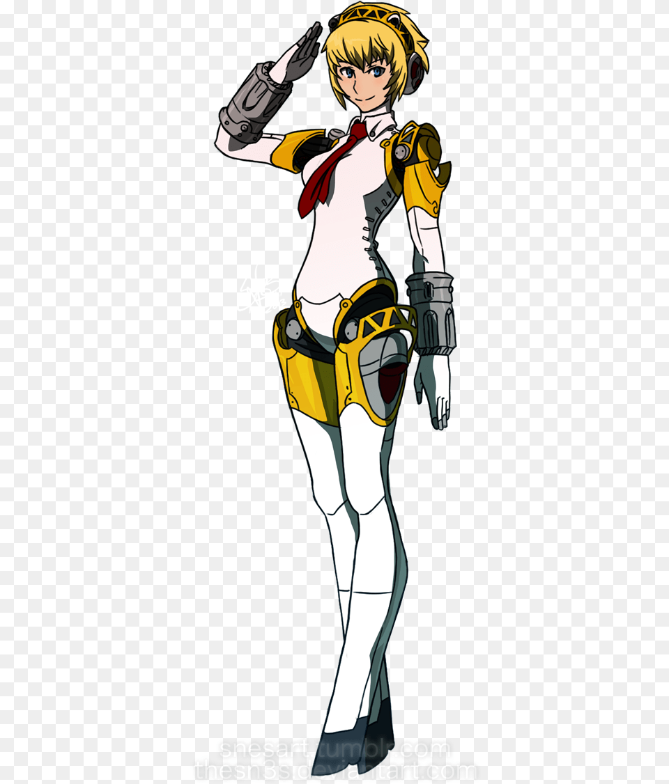 Reblogged 5 Years Ago With 19 Notes Aigis Persona 3 Art, Book, Publication, Comics, Adult Free Transparent Png