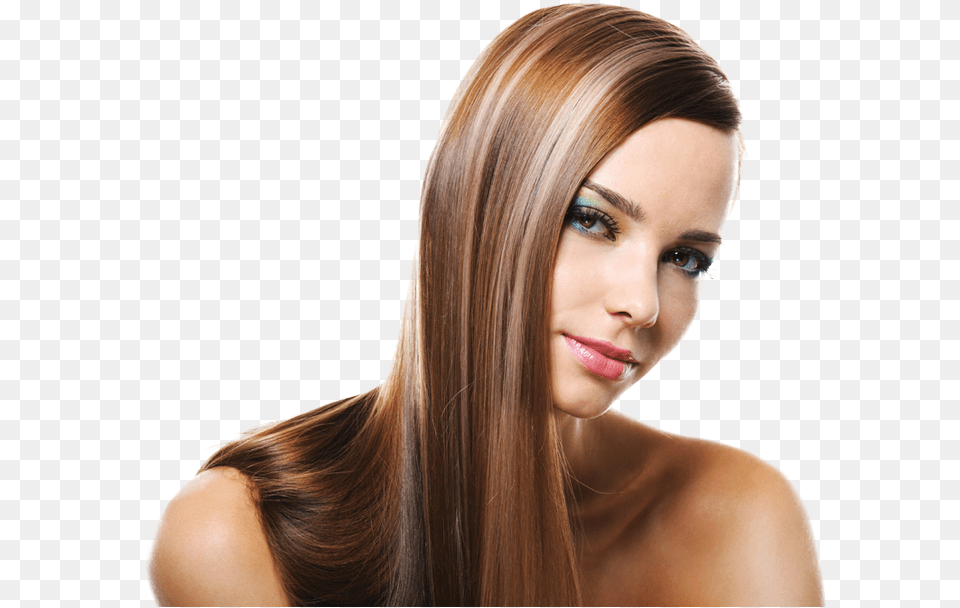 Rebonded Hair With Highlights Straight Long Hair, Adult, Portrait, Photography, Person Png