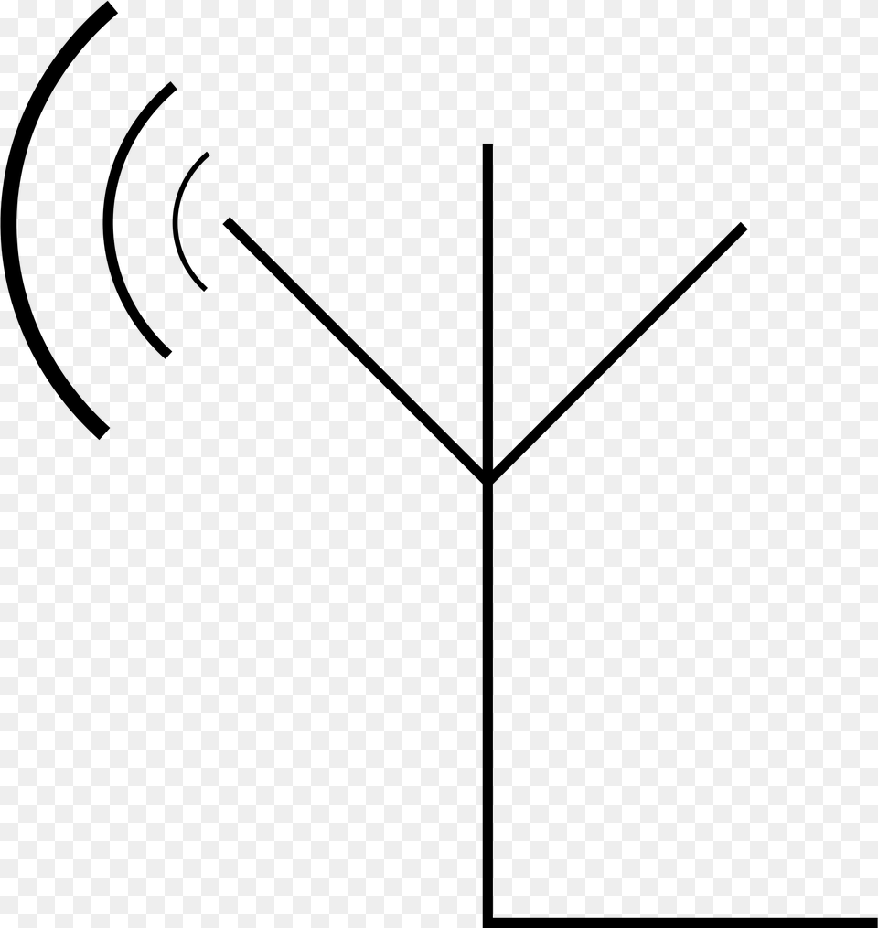 Receiving Antenna Symbol Clip Arts Receiver Antenna Symbol, Gray Png Image