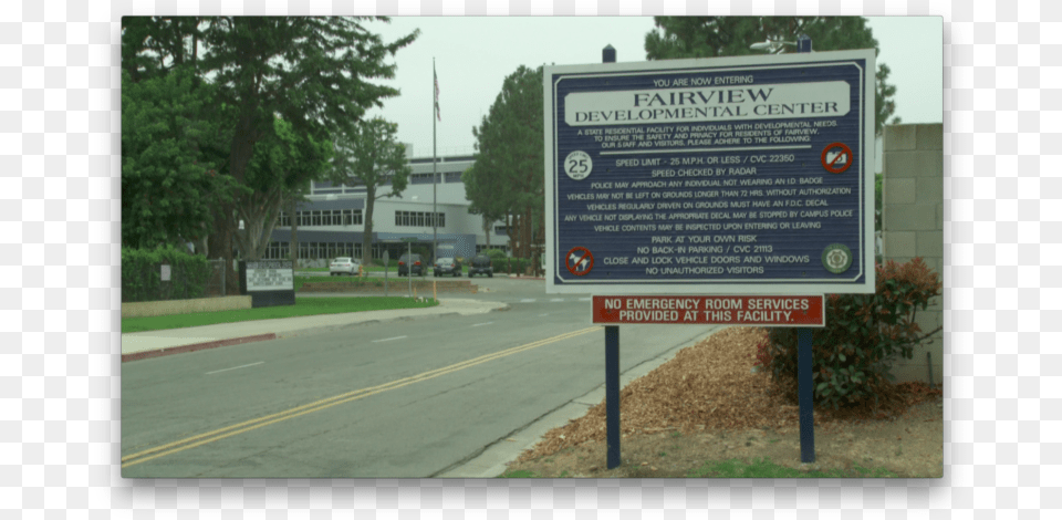 Recent Photo Of Fairview Developmental Center Highway, Road, Sign, Symbol, Advertisement Png